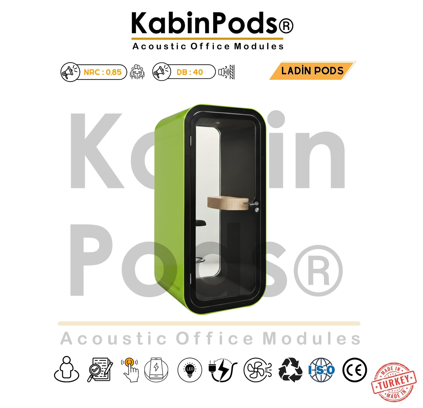 Akustik Telefon Kabini Detay - 29. Görsel - Ses Yalıtım Teknolojisi